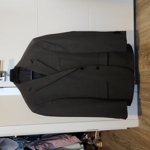 Grey large two button suit jacket